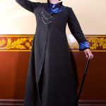 Black and blue Neo Victorian gentleman's coat