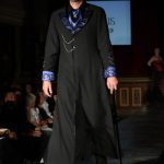 Black and blue Neo Victorian gentleman's coat