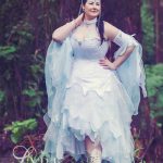 White moon fantasy corset gown