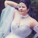 White moon fantasy corset gown