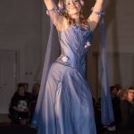 Waterlily nymph corset gown